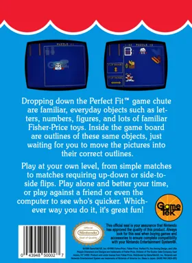 Fisher-Price - Perfect Fit (USA) box cover back